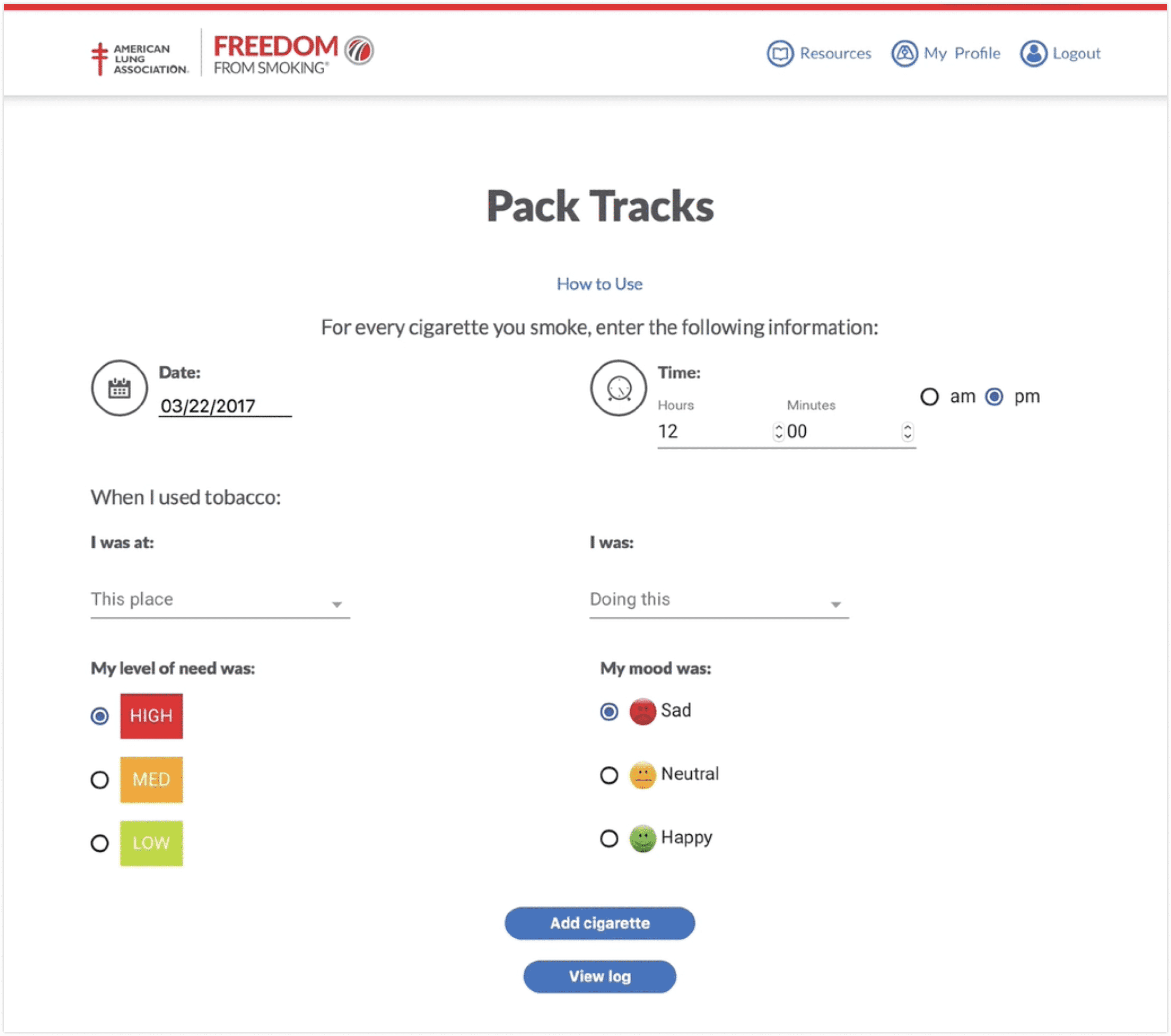 Interactive activity to track data, present insights, and break habits for a healthier lifestyle.
