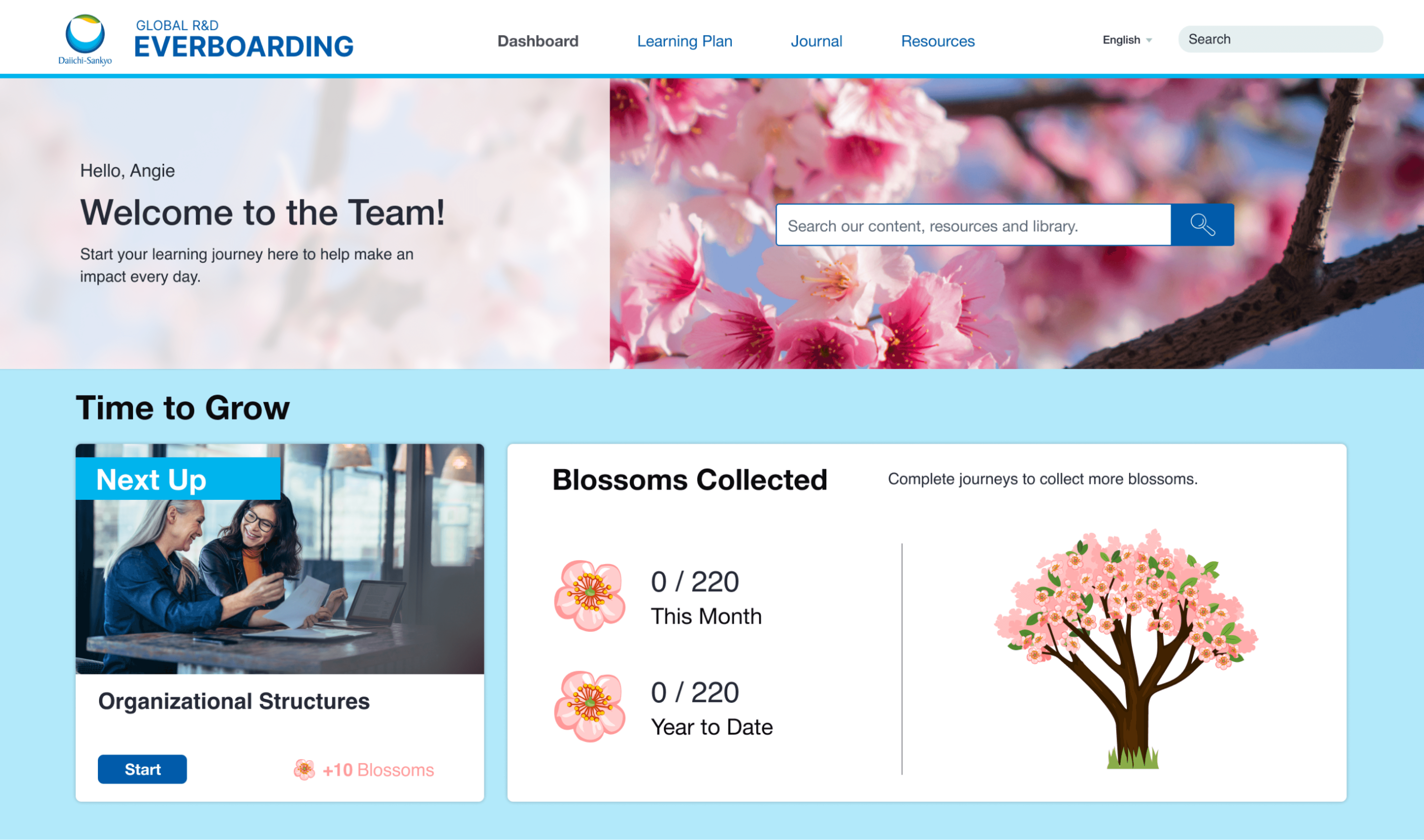 Multilingual dashboard connecting users for focused learning across languages.