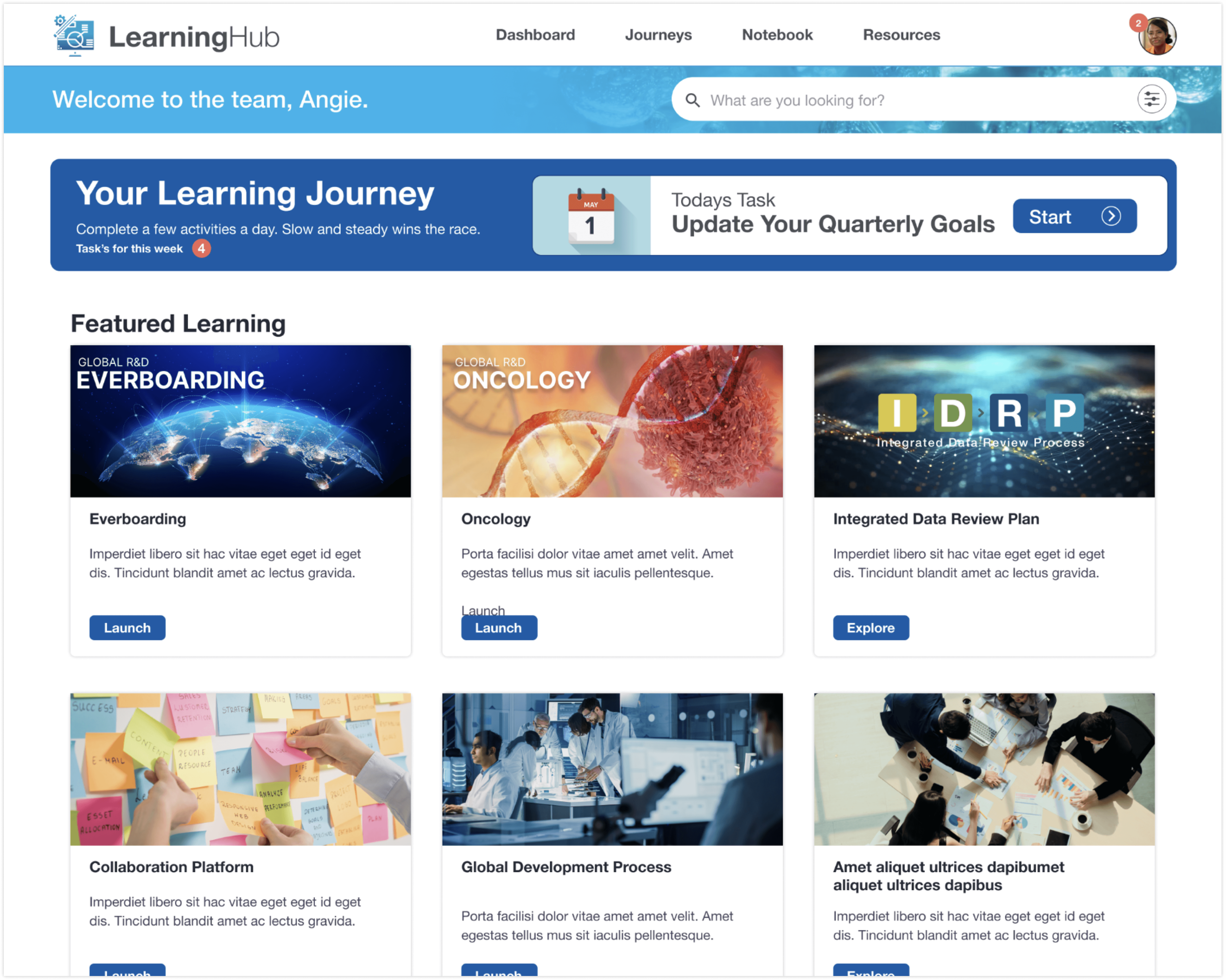 Learning hub connecting platforms for simplified access and focused user growth.